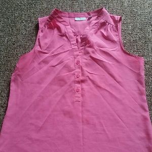 Pink top by New York & company.